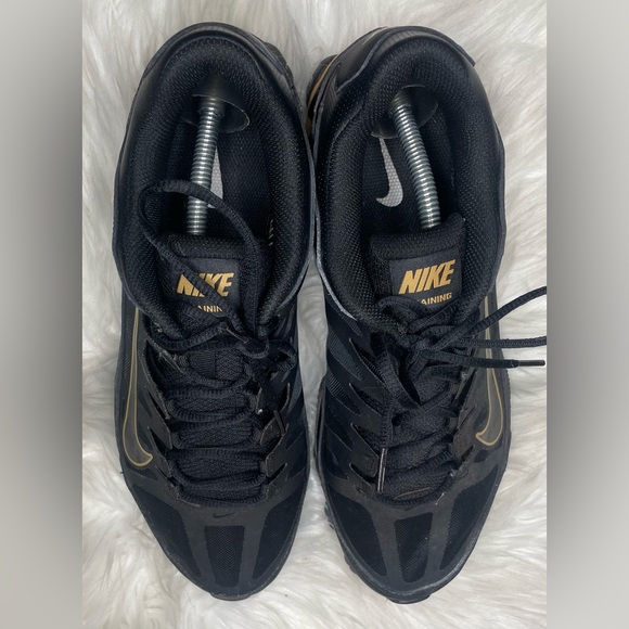 Nike Training Reax 8 TR Black Metallic Gold Mens Shoes Size 11.5 - Picture 5 of 14